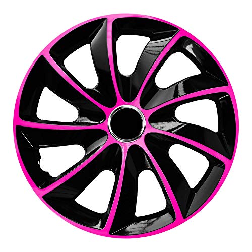 4x Radblenden pink 17" STIG von NRM Radkappen, Radzierblenden 17 Zoll pink