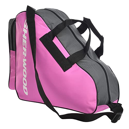 Sherwood Schlittschuhtasche - Inliner-Tasche für Erwachsene und Kinder - ideal für Rollschuhe, Skates und Eislaufschuhe - pink