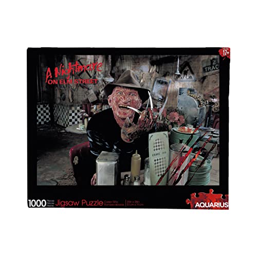 AQUARIUS A Nightmare On Elm Street Puzzle (1000 Piece Jigsaw Puzzle) - Glare Free - Precision Fit - Officially Licensed NOES Merchandise & Collectibles - 20 x 28 Inches