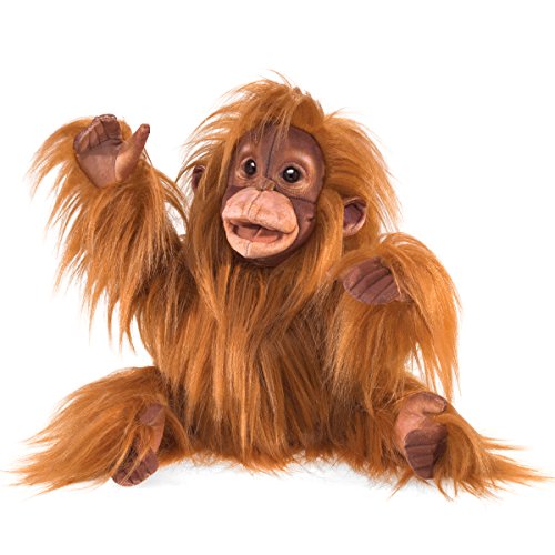 Folkmanis Handpuppe Puppet Baby Orang-Utan 3106