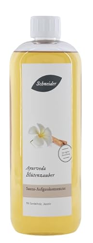 Saunabedarf Schneider - Aufgusskonzentrat Ayurveda Blütenzauber - exotisch-süßlicher Saunaaufguss - 1000ml Inhalt