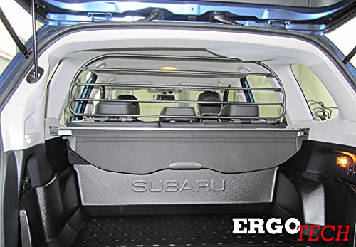 ERGOTECH Trenngitter Hundegitter kompatibel mit Subaru Forester (2012-2019) RDA65HBG-L, für Hunde und Gepäck. Sicher, garantiert!