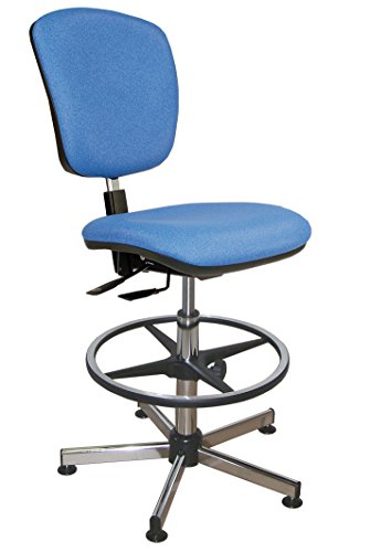 Kango 4DL40GHLP01505 Asynchronous Chair, Chrome 5-Branch Reinforced Base with Glides