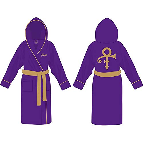 Prince Bademantel Symbol Logo Nue offiziell Purple super soft fleece Unisex S
