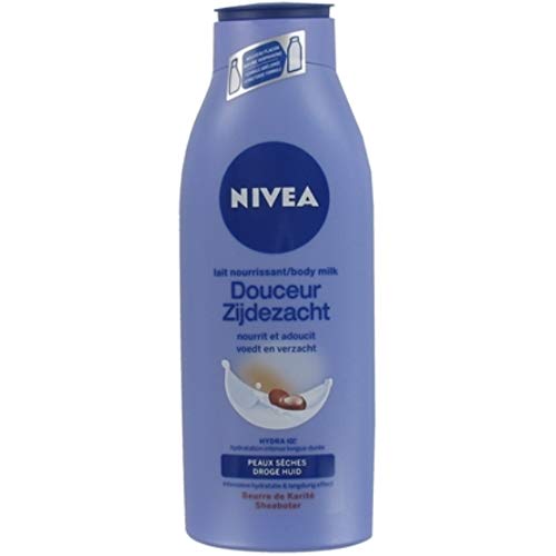 6er Pack - Nivea Body Milk - Seidige Shea Butter - für trockene Haut - 400 ml