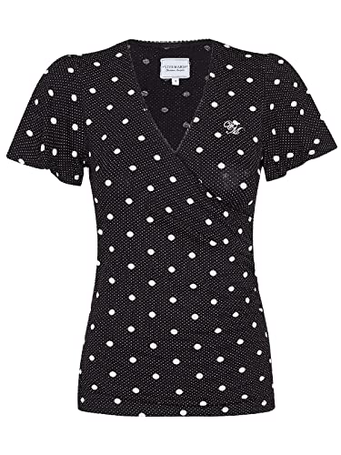 Vive Maria Mia Maria Damen T-Shirt schwarz Allover, Farben:schwarz Allover, Größe:M