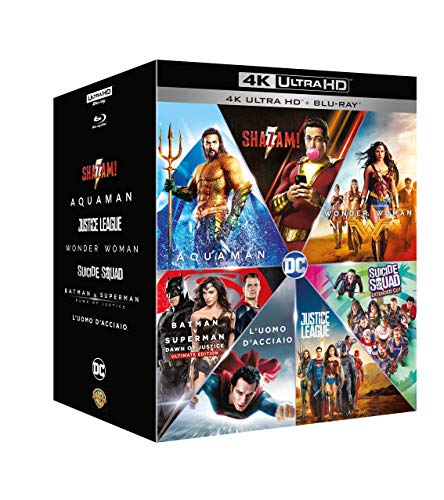 Dc Comics Boxset 7 Film (4k+Br) (Box 14 4k) Shazm-Aquaman-Justice League-Wonder