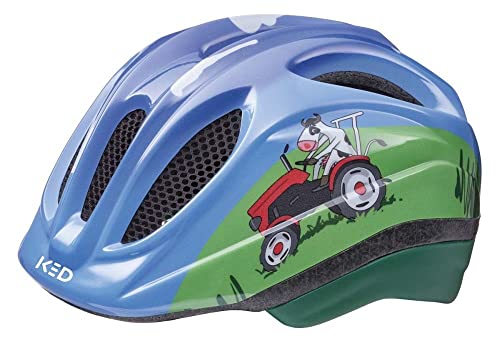 KED - Meggy Trend - Fahrradhelm - Tractor - 49-53 cm - inkl. RennMaxe Klackband - Kinder Jugendliche - MTB BMX City Cross