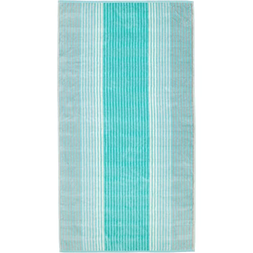 Cawö Home Handtücher Noblesse Cashmere Streifen 1056 Mint - 14 Duschtuch 80x150 cm