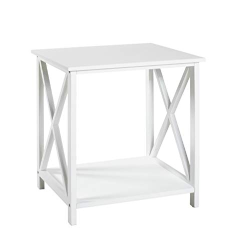 HAKU Möbel Beistelltisch, MDF, weiß, 40 x 40 x 45 cm