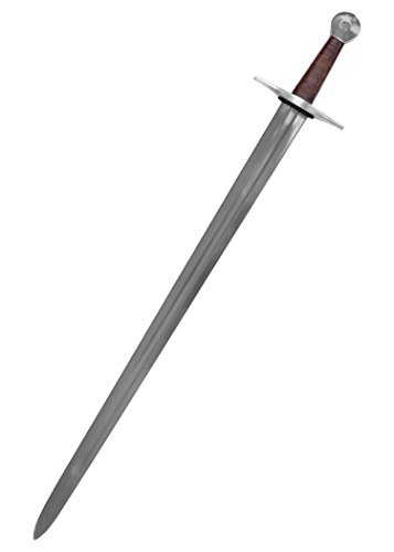 Battle-Merchant Schwert - Sir William Marshal, 12. Jh, mit Scheide Echt Metall Erwachsene