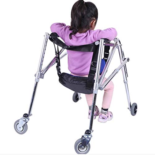 NACHEN Gehhilfe FüR Behinderte Kinder mit Rädern, Rollator mit 4 Rädern, Klappwandler für ältere und behinderte Menschen, Faltbarer und höhenverstellbarer Gehrahmen
