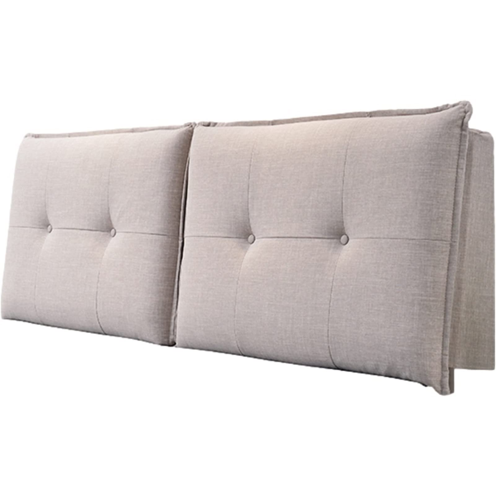 MHCYKJ Bett Kopfteil Bezug Gepolstert Abdeckung Einzel Doppel King Staubdicht Kopfteilbezug Schlafzimmer Dekor Samt Schonbezug Protektor (Color : Light Gray, Size : 155×60cm)