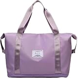 2024 New Travel Duffle Bag, 2024 New Travel Duffle Bag Foldable, Travel Duffel Bag, Foldable Tote Bag for Travel, Folding Travel Bags for Women (Purple)