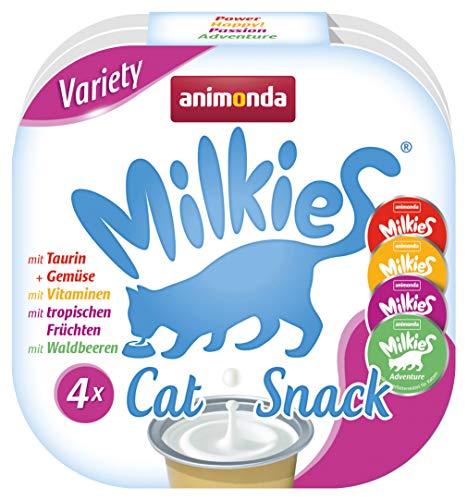 animonda Milkies, Katzenmilch portioniert, Selection, 4 Cups à 15 g