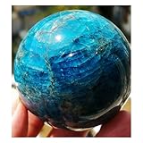 JUIYU Kristallstein Natürliche Blaue Apatit-Steinkugel-Kristallkugel Geschenke (Size : 4.5-5cm)