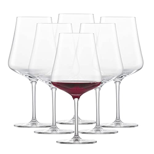Schott Zwiesel FINE 6-teiliges Burgunder Set Rotweinglas, Glas, transparent, 34.4 x 23.6 x 23.6 cm, 6-Einheiten