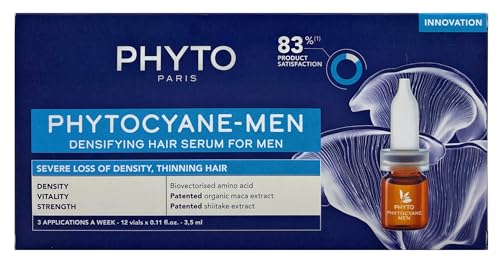 Phyto Phytocyane – Men Anti-Haarausfall-Behandlung, Herren, 12 x 3,5 ml