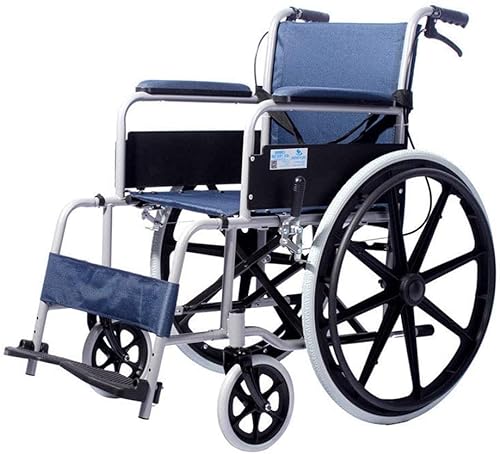 Faltbarer Rollstuhl, 45 cm, leichtes Mobilitätsgerät für ältere, behinderte und behinderte Benutzer, tragbarer Rollstuhl für Unabhängigkeit oder Komfort für Hausmeister