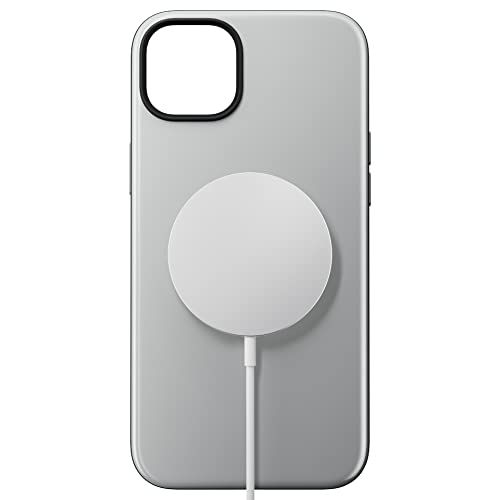 NOMAD Sport Case für iPhone 14 Plus | Hülle aus Polycarbonat mit TPE-Bumper | mit glänzender PET-Beschichtung | MagSafe-kompatibel | Grau