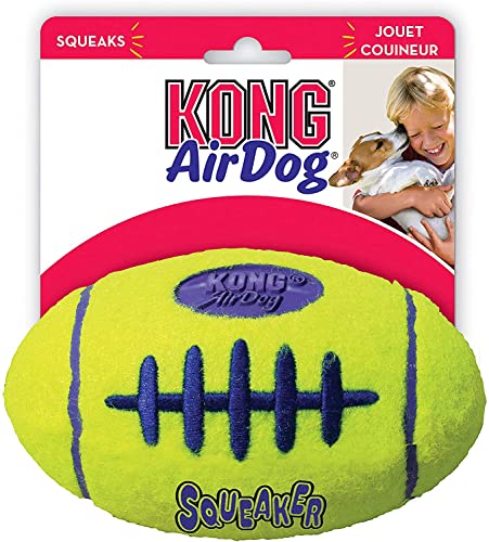 KONG Air Squeaker Hundespielzeug, Fußball, 2 Stück, Größe: M