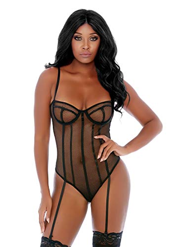 Forplay Caged in Love Net Teddy - Black, 100 g