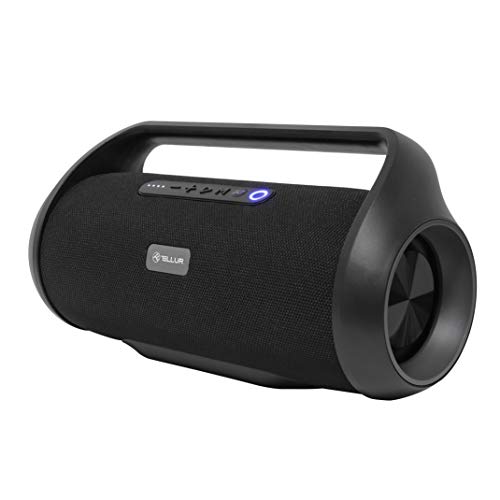 TELLUR Obia - Bluetooth-Lautsprecher 50 W, TWS-fähig, FM-Radio, Freisprecheinrichtung, USB, AUX-Buchse 3,5mm, Schwarz
