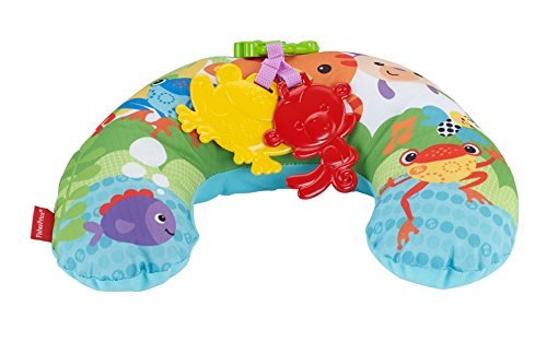 Fisher-Price CDR52 - Rainforest Spielkissen zum bequemen Spielen in der Bauchlage, für Babys ab der Geburt
