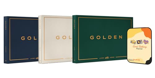 Jung Kook (BTS) Album - GOLDEN Random Ver.+Pre Order Benefits+BolsVos Exclusive K-POP Inspired Digital Planner, Sticker Pack for Social Media