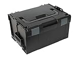Bosch Sortimo Werkzeugkoffer Systemkoffer L-Boxx 238 / Größe 3 Leer in schwarz, Innovatives Transportsystem, Kompatibel mit allen L-Boxxen