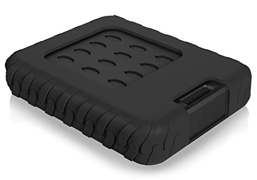 Icy Box IB-279U3 Externes wasserfestes Gehäuse für 2,5" (6,35 cm) SATA HDD/SSD mit USB 3.0 (UASP) und SATA III, IP65-Klasse (schwarz)