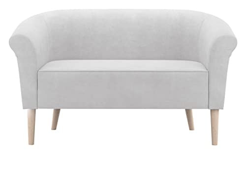 Zweisitzer Sofa Kodero 2, Couch, Couchgarnitur, Sofagarnitur, Polstersofa, Füße aus Holz, Modern Couch, Polstermöbel, Wohnlandschaft (Manila 13)