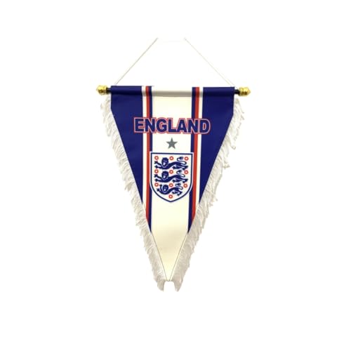 Wimpelflagge, zum Aufhängen, für drinnen oder draußen, für Schlafzimmer, Club, Bar, Fanartikel, Garten, Event Fußball (England)