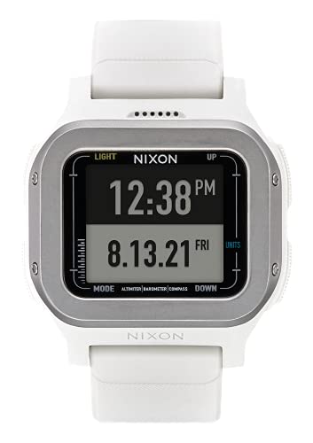 Nixon Herren Digital Quarz Uhr mit Silikon Armband A1324-145-00