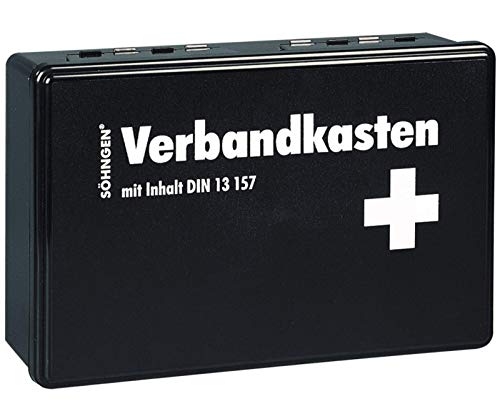 Erste Hilfe Koffer Söhngen 20 Jahre Haltbar DIN 13157 Verbandkasten Kiel schwarz von MBS-FIRE®