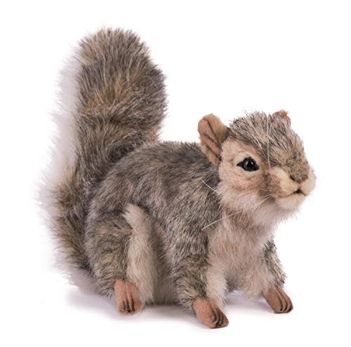 HANSA Plüschtier Eichhörnchen, Grau, 18 cm