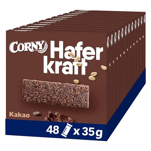 Haferriegel Corny Haferkraft Kakao, Vollkorn & Vegan, 48x35g