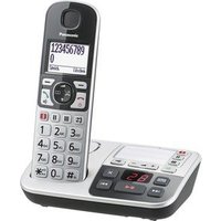 Panasonic KX-TGE520 - Schnurlostelefon - Anrufbeantworter mit Rufnummernanzeige - DECTGAP - Schwarz, Silber (KX-TGE520GS)