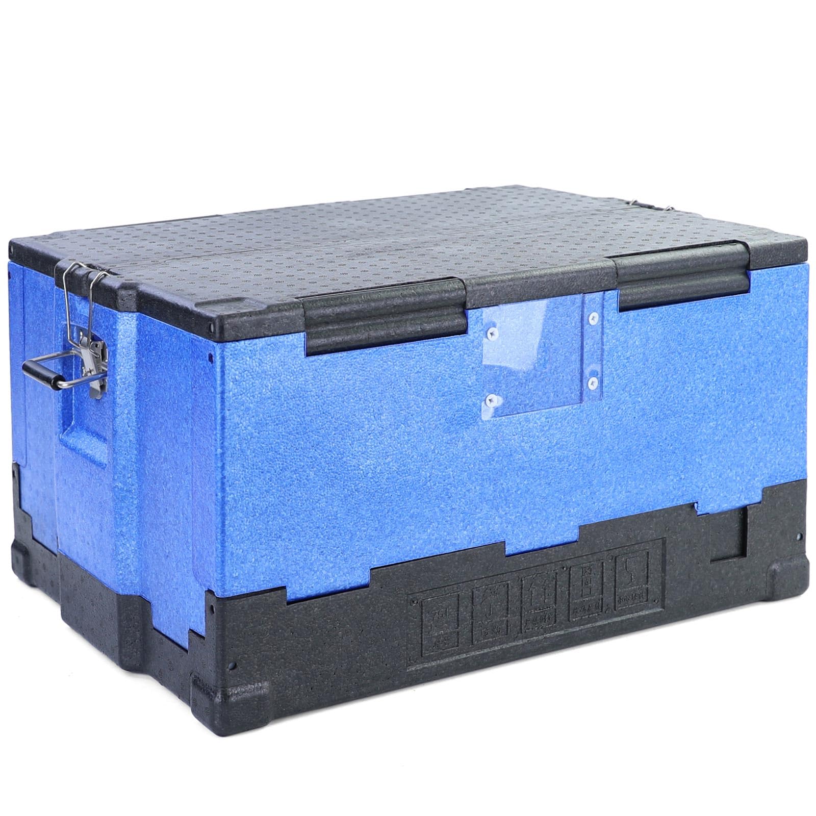 RAMROXX Warmhaltebox Kühl Thermo Isolierbox faltbar mit Griffen 75L 675x485x369mm
