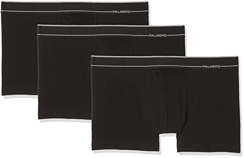 Palmers Herren Sport Cotton Pants 3er Pack Boxershorts, Schwarz (Schwarz 900), Large
