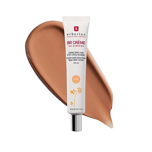 Erborian BB GINENGENSCREM - Wettbewerbscreme - "Baby Skin" Effektbehandlung - Koreanische kosmetische Behandlung 5 -in -1 für SPF 20 - Gold - 40 ml