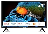 DYON Smart 24 XT 60 cm (24 Zoll) Fernseher (HD Smart TV, HD Triple Tuner (DVB-C/-S2/-T2), Prime Video, Netflix & HbbTV) [Modelljahr 2020]