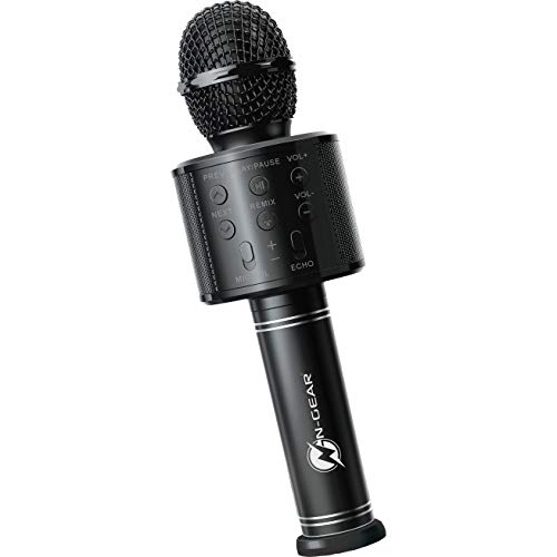 N-Gear Sing Mic S10L Drahtloses Bluetooth Karaoke Mikrofon Kinder Party - Jungs & Mädchen Spielzeug mit 10 Watt Karaoke Maschine Lautsprecher eingebaut