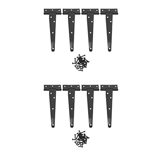 Fltaheroo Robuste Türscharniere, 15,2 cm (6 Zoll), Hangar-T-Scharniere, für Holztürscharniere, 8 Stück