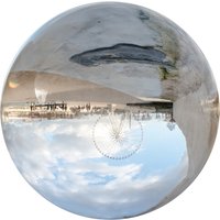 Rollei Lensball 90mm I Glaskugel I Kristallkugel I Foto-Kugel mit Aufbewahrungstasche & Mikrofaser Reinigungstuch für Glaskugel-Fotografie