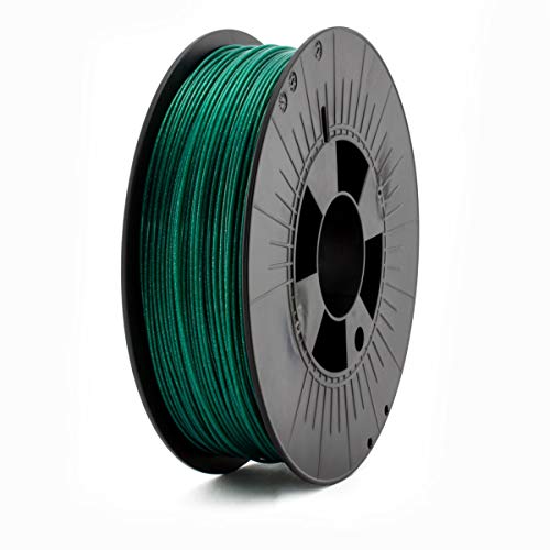ICE FILAMENTS, PLA Filament, 3D Drucker Filament, 2.85mm, 0.75kg, Metallic Daring Darkgreen (Metallisch Grün)
