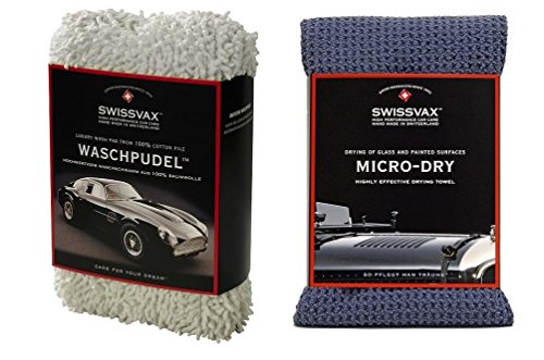 SWISSVAX SWIZÖL Car Wash Kit Einsteiger-Set mit Waschpudel und Micro Dry