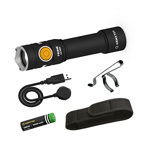 NEU LED-Lampe Armytek Prime C2 Pro Kaltweiss 2400 LED Lumen Magnet USB Aufladbar Täglich Handlampe