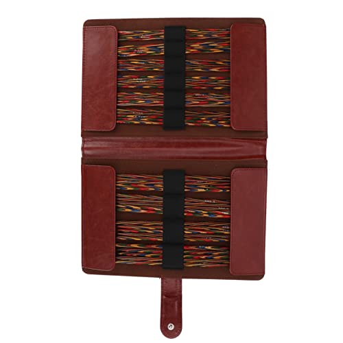 KAKAKE Stricknadel-Set, glänzende, leichte Stricknadeln aus Holz für Schals, Socken und Mützen