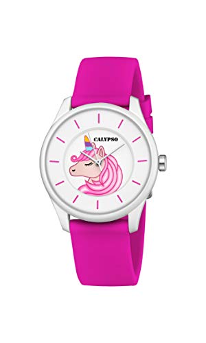 Calypso Kinderuhr - Sweet Time K5733/D - Einhorn - weiß und rosa